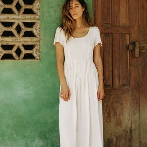 Christy Dawn Scarlet Dress in Eggshell, petite medium